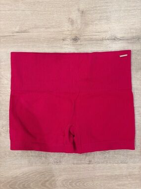 Savage X Fenty Ribbed Hot Pink High-Waist Bike Shorts